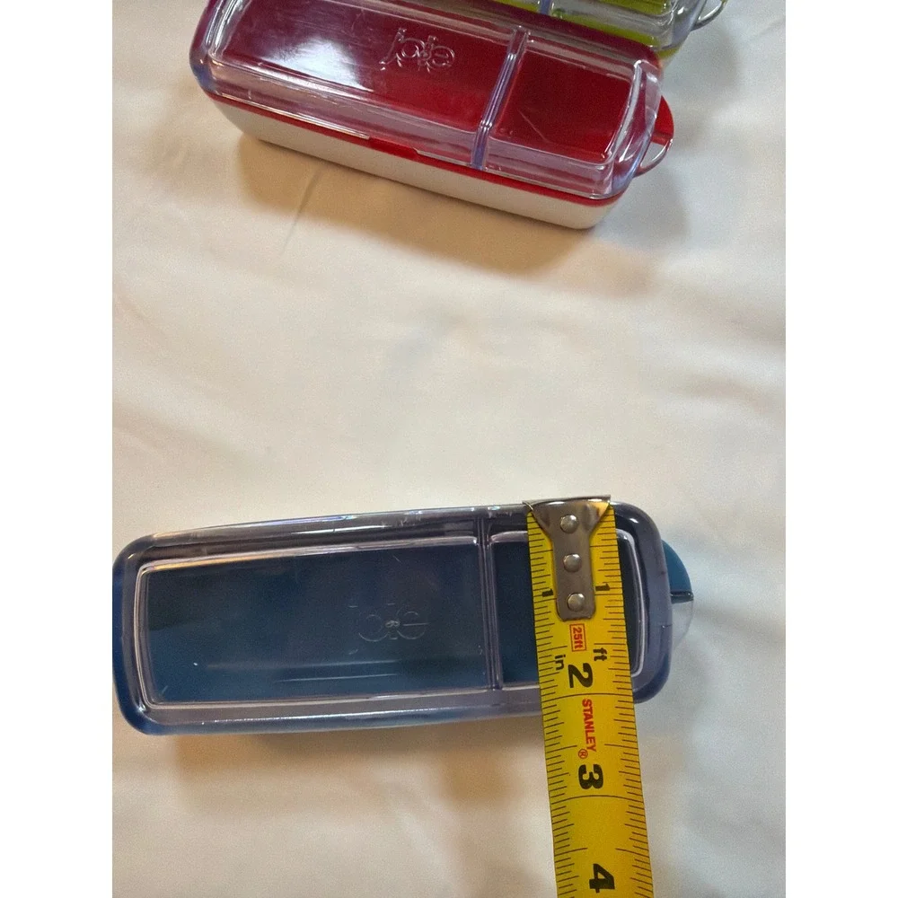 Joie MSC On The Go Snack Containers Set of 3 Divided Travel Food Storage Boxes